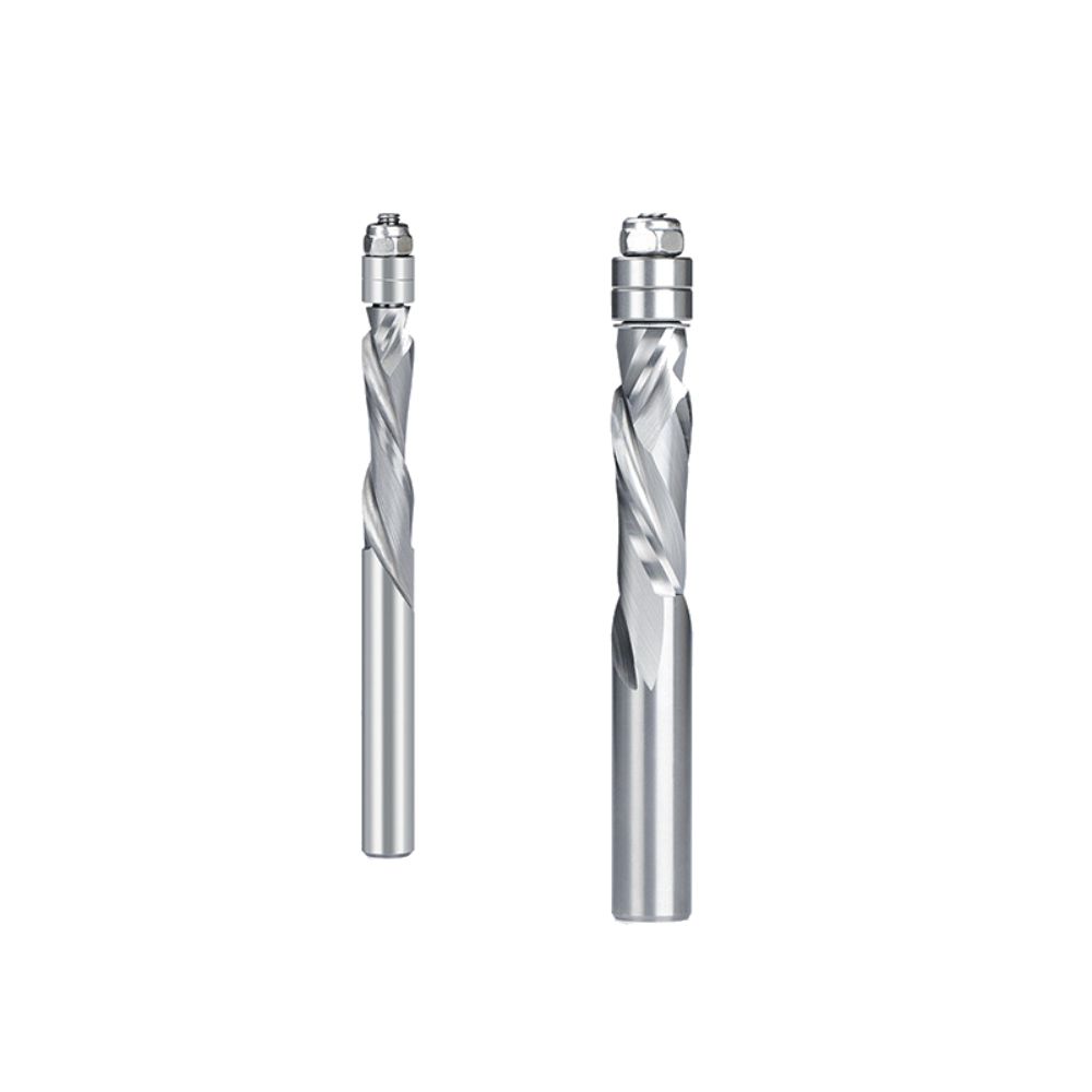 6.35/12.7mm Shank Double Guide Bearings Spiral Router Bits