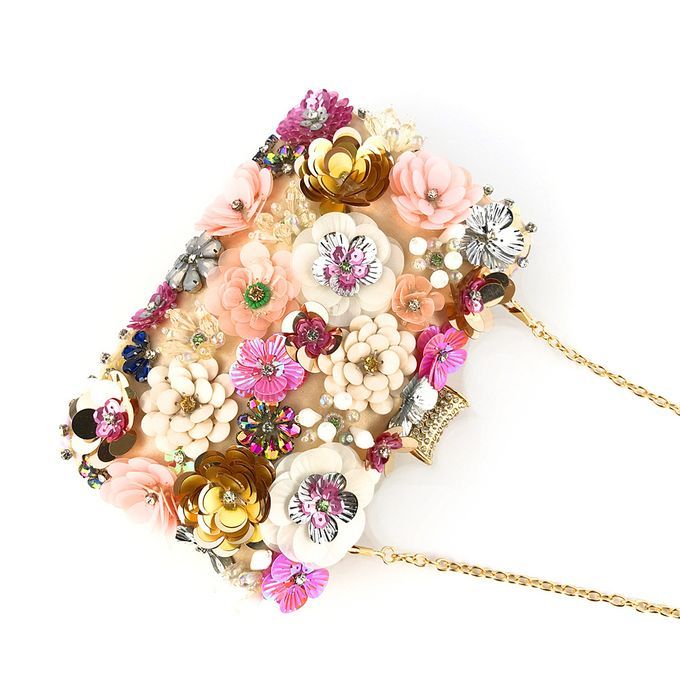 Genuine Quality Ladies Bridal Party Flora Clutch Purse