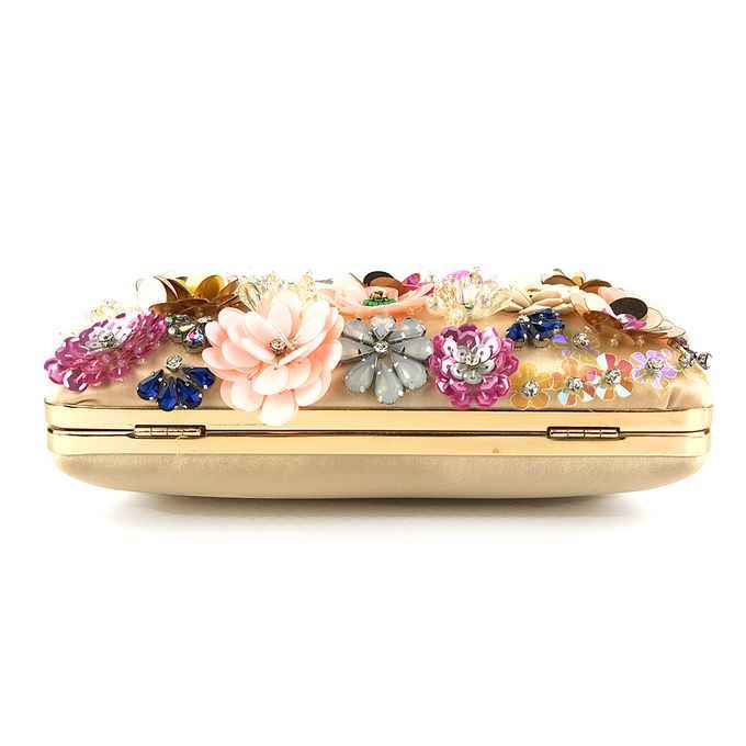 Genuine Quality Ladies Bridal Party Flora Clutch Purse