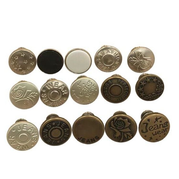 20 PCS Adjustable And Detachable Buttons, Colour: Style 30