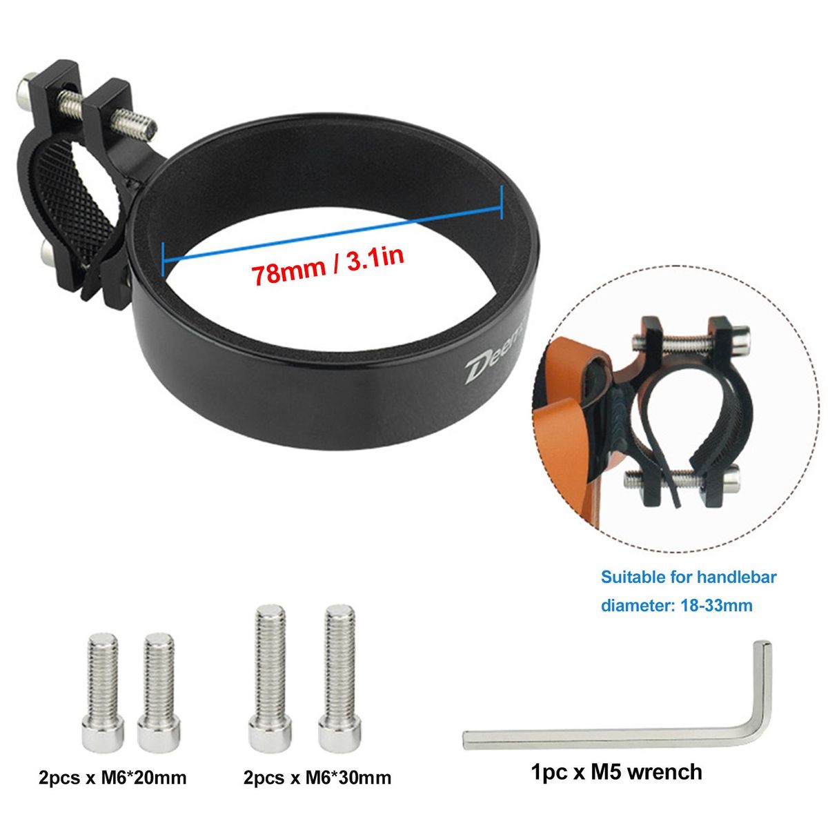 Bike Handlebar Cup Holder Aluminum Cup Bottle Holder Road Bicycle Bike Water Bottle Coffee Drink Cup Holder