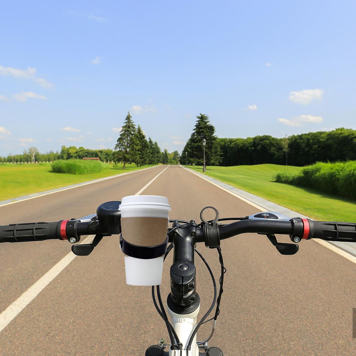 Bike Handlebar Cup Holder Aluminum Cup Bottle Holder Road Bicycle Bike Water Bottle Coffee Drink Cup Holder