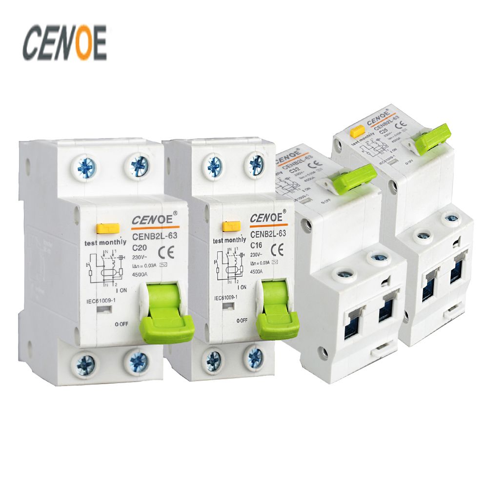 Zero Shipping High Quality Beautiful MCB Residual Current