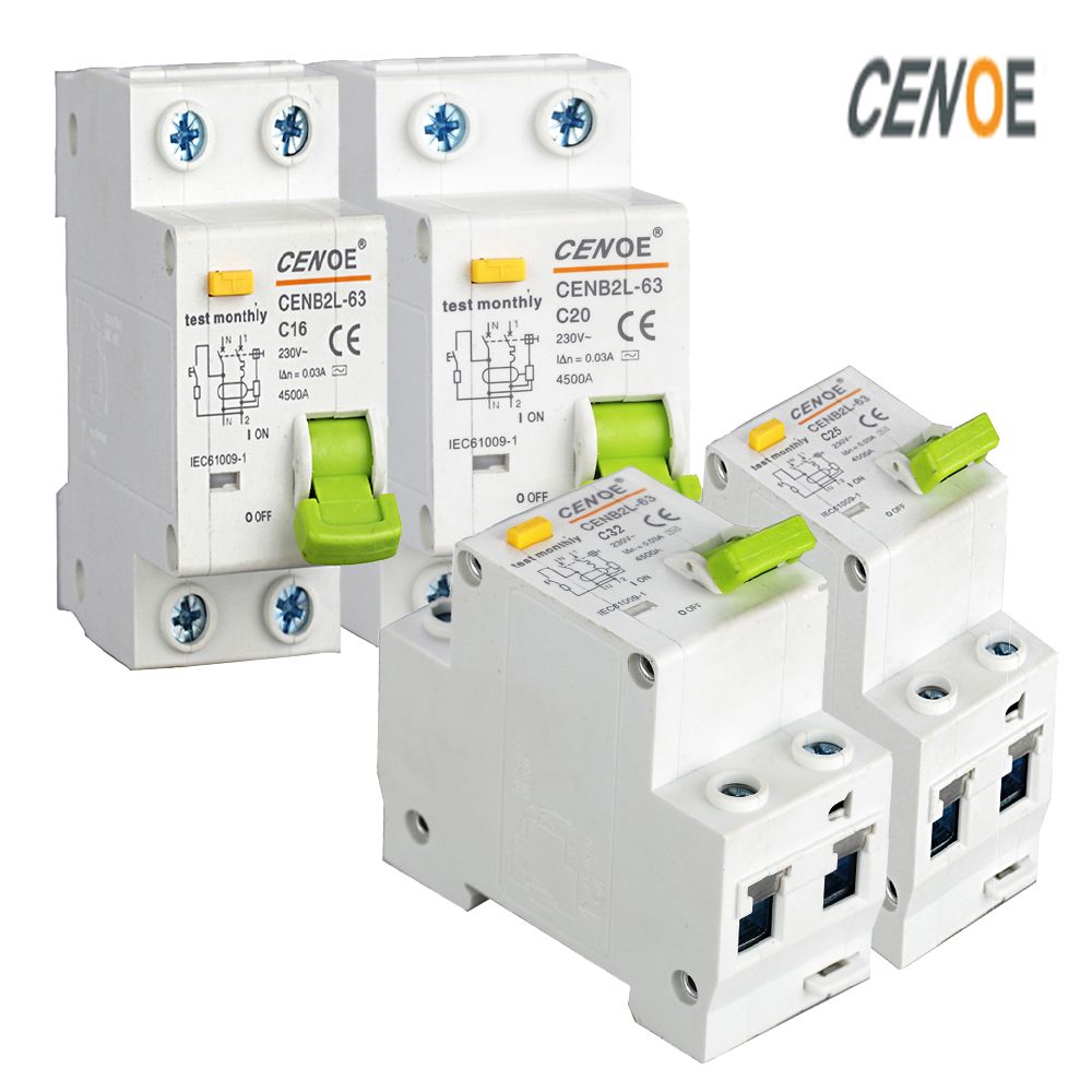 Zero Shipping High Quality Beautiful MCB Residual Current