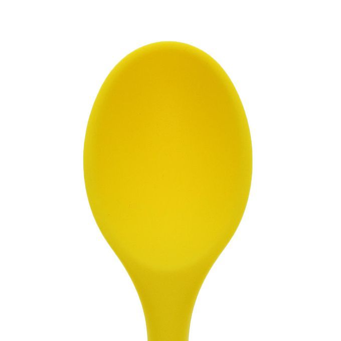 Silicone Ladle Soup Spoon Nonstick Cooking Accs Kitchen Yellow