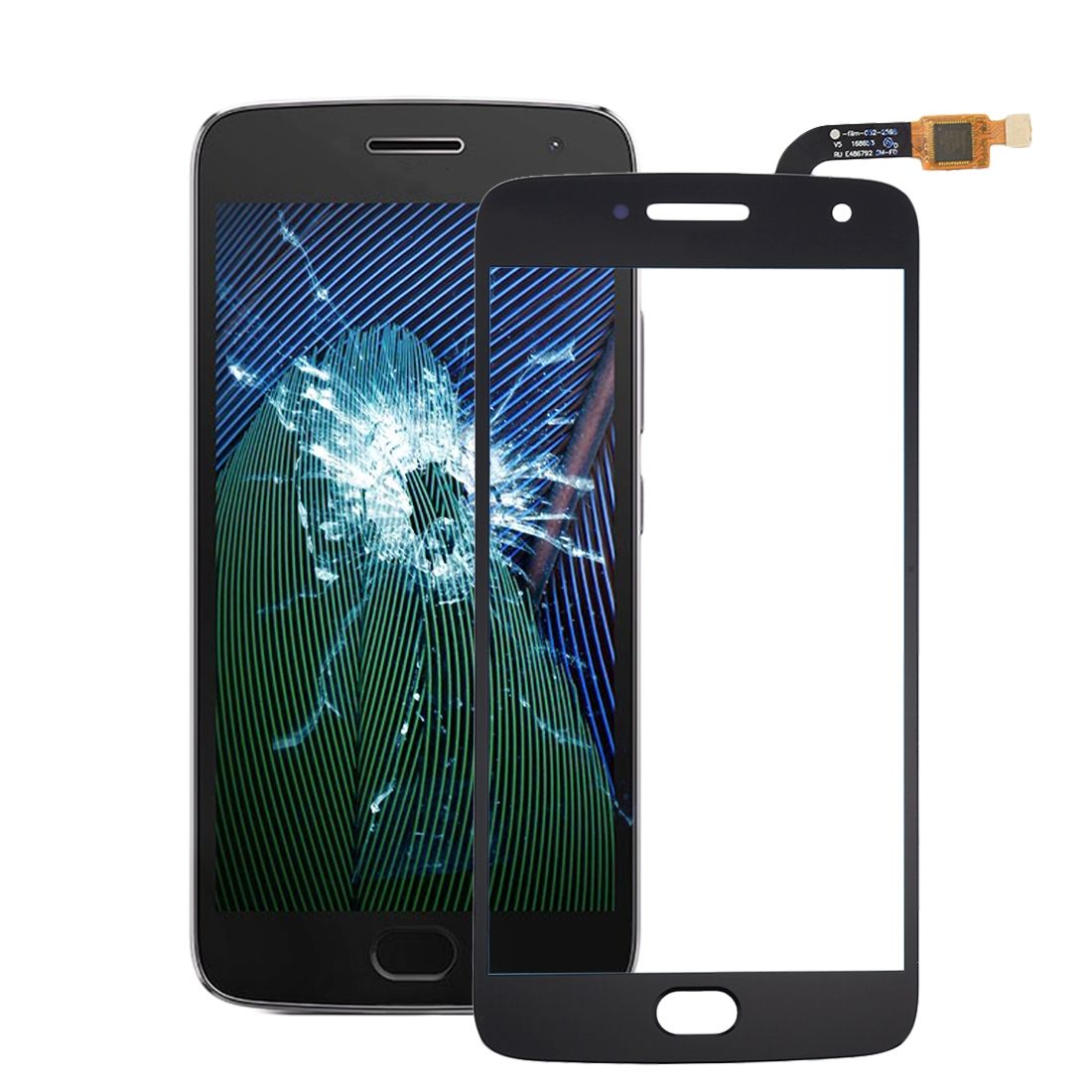 IPartsBuy For Motorola Moto G5 Plus Touch Screen Digitizer(Black)