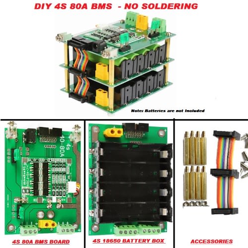 Easy DIY 4s 80a Bms Assembly - No Soldering