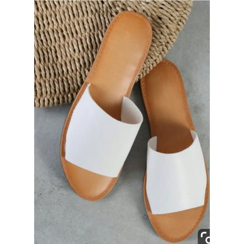 Female Cover Slippers -  White
