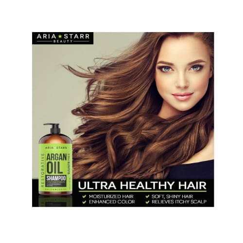 Aria Starr Beauty Argan Oil Shampoo Keratin,coconut, Jojoba Moisturizing - 473ml