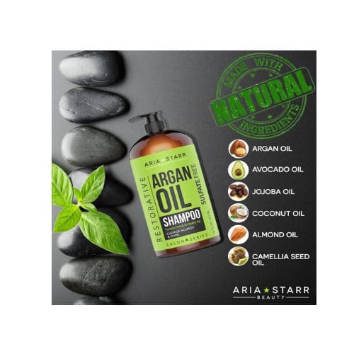 Aria Starr Beauty Argan Oil Shampoo Keratin,coconut, Jojoba Moisturizing - 473ml