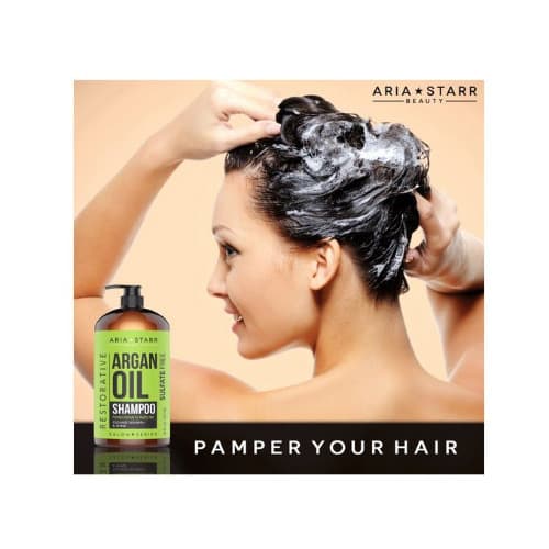 Aria Starr Beauty Argan Oil Shampoo Keratin,coconut, Jojoba Moisturizing - 473ml