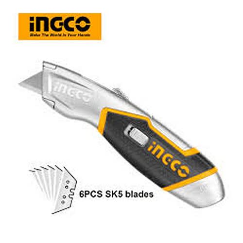 Retractable Utility Knife - 5 Extra Blades
