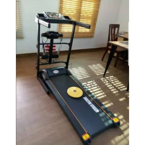 German Machine - 2hp Treadmill With Massager - Dumbbell And Twister - Max User Weight 110kg
