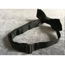 25 Black Adjustable Bow Tie Hooks