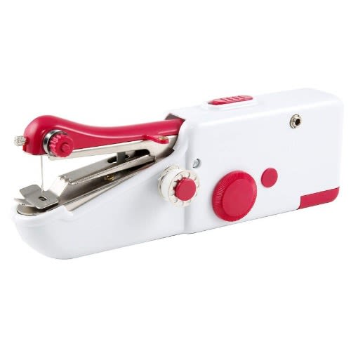 Improved Handy Stitch Cordless Sewing Machine - - White And Red