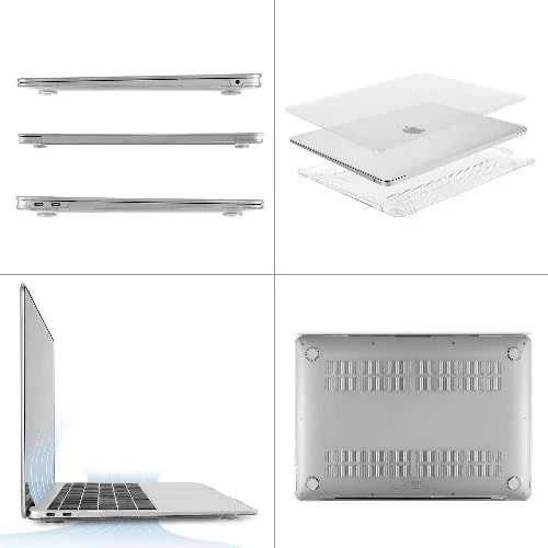 Transparent Shockproof Full Case For MacBook Air 13.3 2015/2017 - A1466/a1369 - 3 In 1