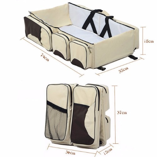 Baby Bed/Diaper Bag and Travel Bag