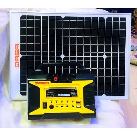 Portable Solar Bank With 15V 20watts Solar Panel