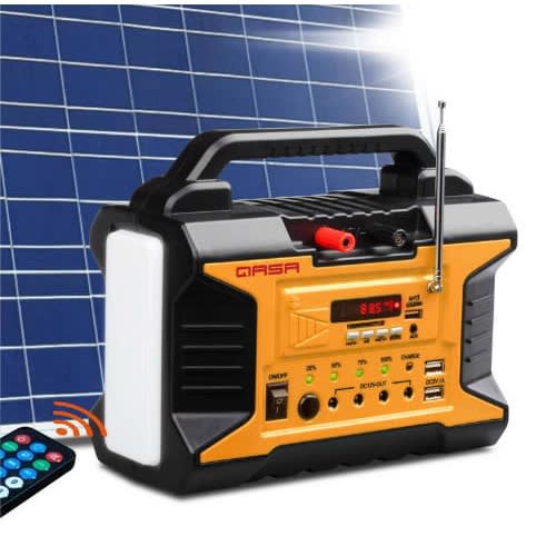 Portable Solar Bank With 15V 20watts Solar Panel