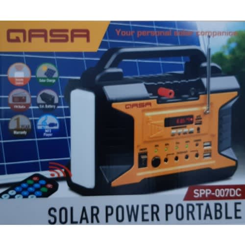 Portable Solar Bank With 15V 20watts Solar Panel