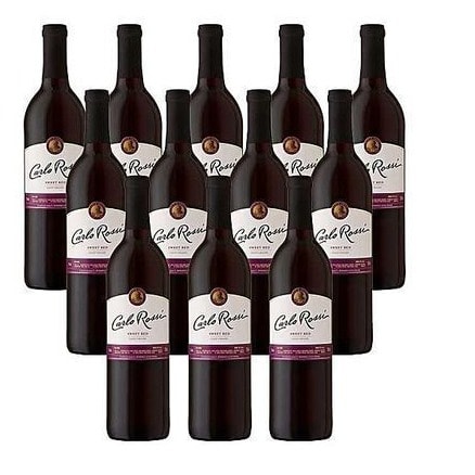 Sweet Red Wine 75cl 9% Alcohol- 12 Bottles