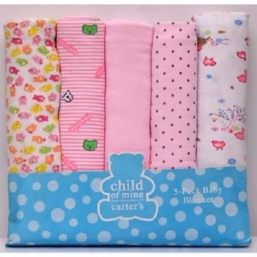 5-In-1 Pack Baby Receiving Blankets
