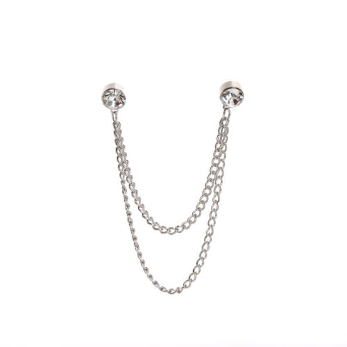 Best Men's Brooch With Free Pouch-silver