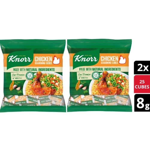 Natural Seasoning Chicken Cubes Msg Free 25x8g Twin Pack