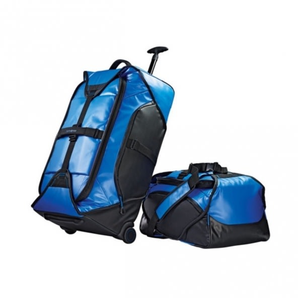 Samsonite Blue 2-piece Water Resistant Wheeled Duffel bag set