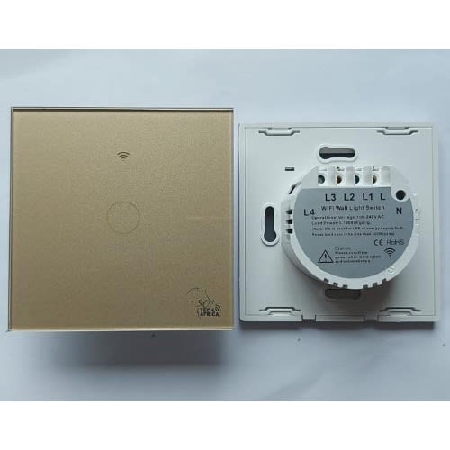 So Techafrica 1 Gang Smart Switch- Gold