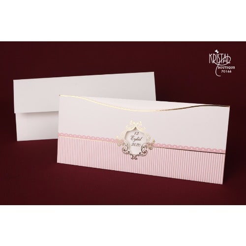 Pack of 100 Wedding Invitation Card - Pink