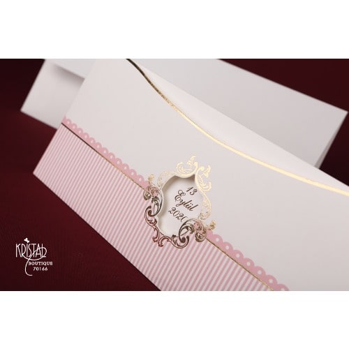 Pack of 100 Wedding Invitation Card - Pink