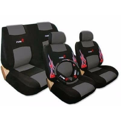Car Seat Cover - Black And Grey