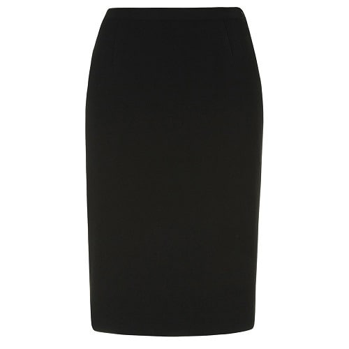 Texture Crepe Pencil Skirt