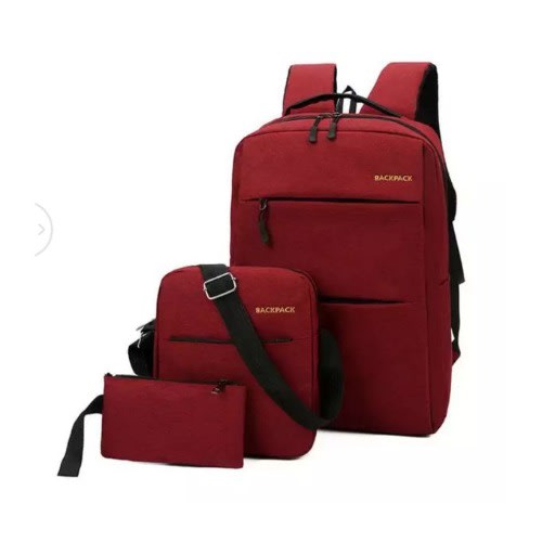 3 In 1 Laptop Bag - Wine