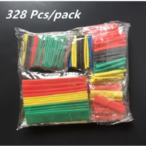 Assorted  Heat Shrink Wire And Cable Insulation Tube - 328 Pcs