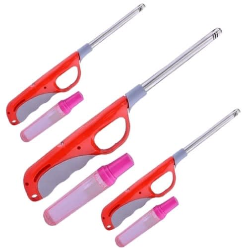 Gas Lighter With Refill - 3pcs