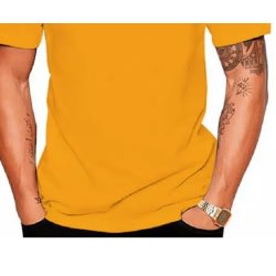 Run Now Wine Later  Cotton T-shirt - Yellow