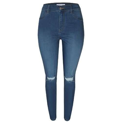 Womens Ripped V1663m Medium Blue Jeans