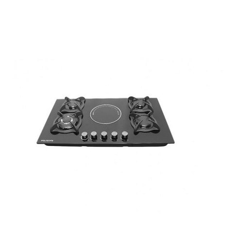 4 Burner + 1 Hot Plate  + Inbuilt Hob Glass Gas Cooker  - Pv-90g4e1b