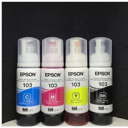 103 Original Ecotank Bottle Complete Ink Set - Black, Cyan, Magenta, Yellow