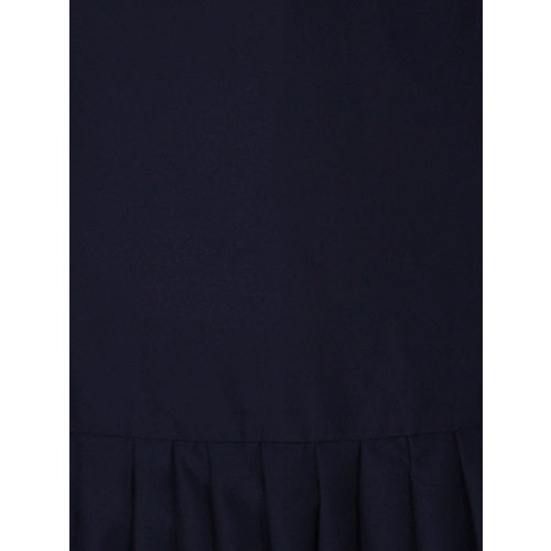 Corporate Pleat Detailed Skirt - Navy Blue