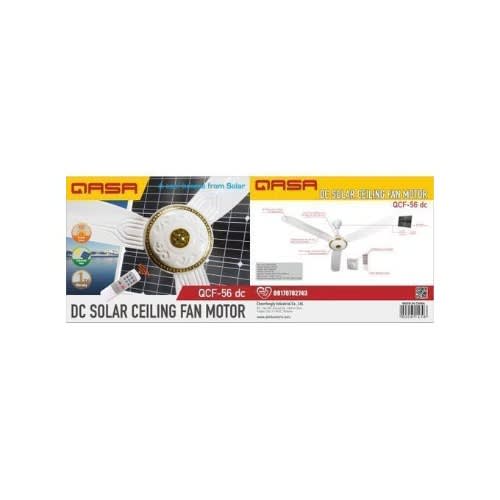 Ac/dc Ceiling Fan With Solar Panel
