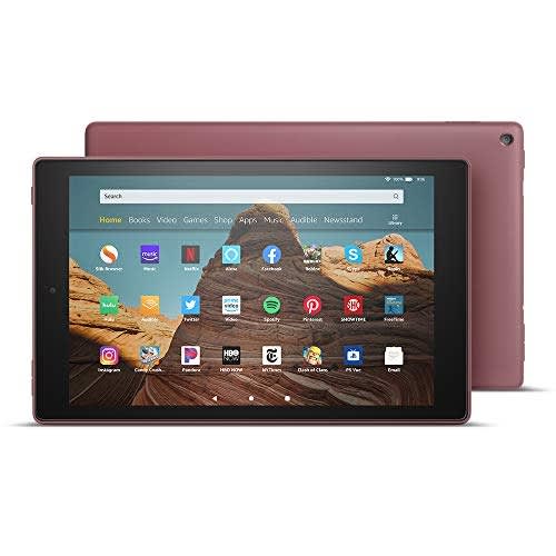 Fire Hd 10 Tablet - 64GB With Special Offers + Standing Case - Plum