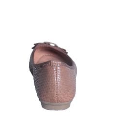 Mae Woven Style Ballerinas - Camel Brown