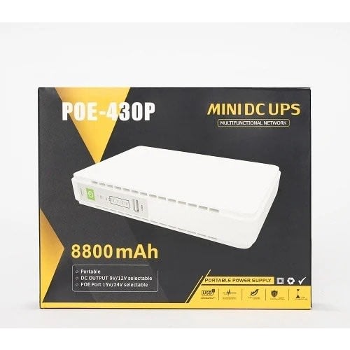 Poe 430p Mini Dc Ups For Router 9v 12v 15v 8800mah