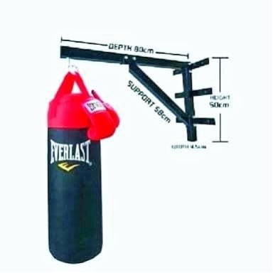 Punching Bag + Wall Bracket + Free Boxing Gloves