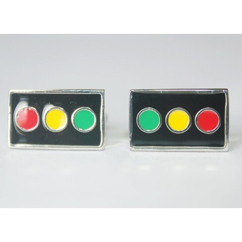 Men Detailed Traffic Light Cuff-links-multi. Mc-6047
