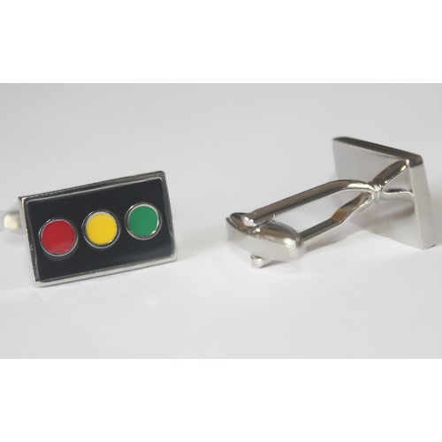 Men Detailed Traffic Light Cuff-links-multi. Mc-6047