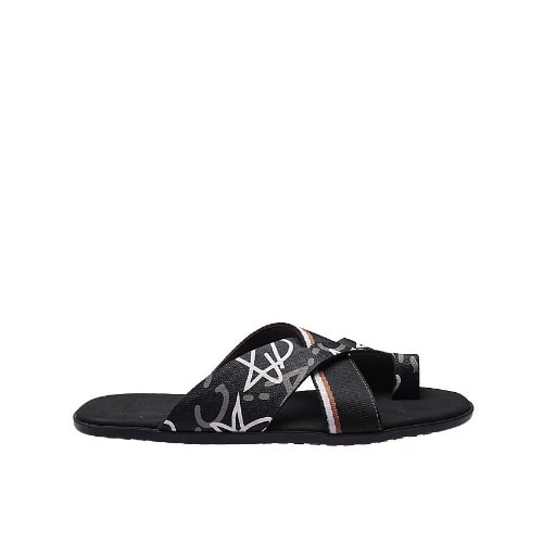 X-curve Toe Slippers-black